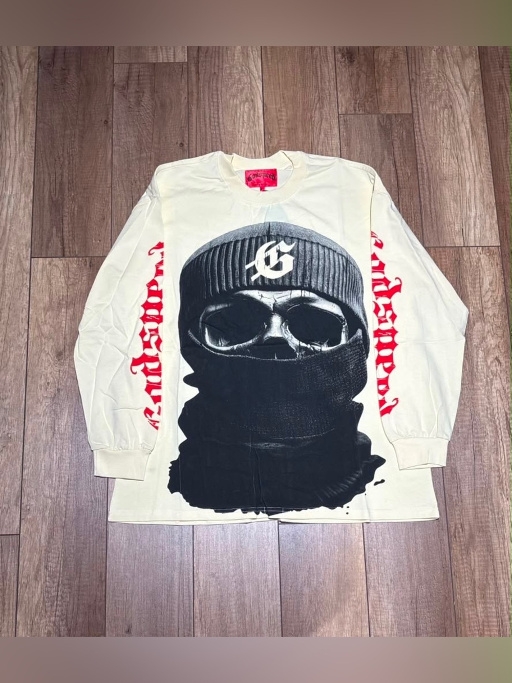 Godspeed Masked Skull Balaclava Long Sleeve Shirt Brand New Mens Size XL